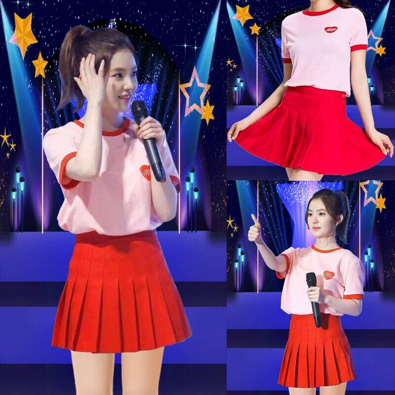 啦啦队服装女团成人足球宝贝拉拉队啦啦操打歌演出服舞蹈健美套装