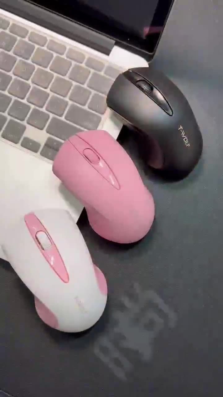 无线鼠标静音可爱男女生笔记本可充电办公便携电脑鼠标游戏