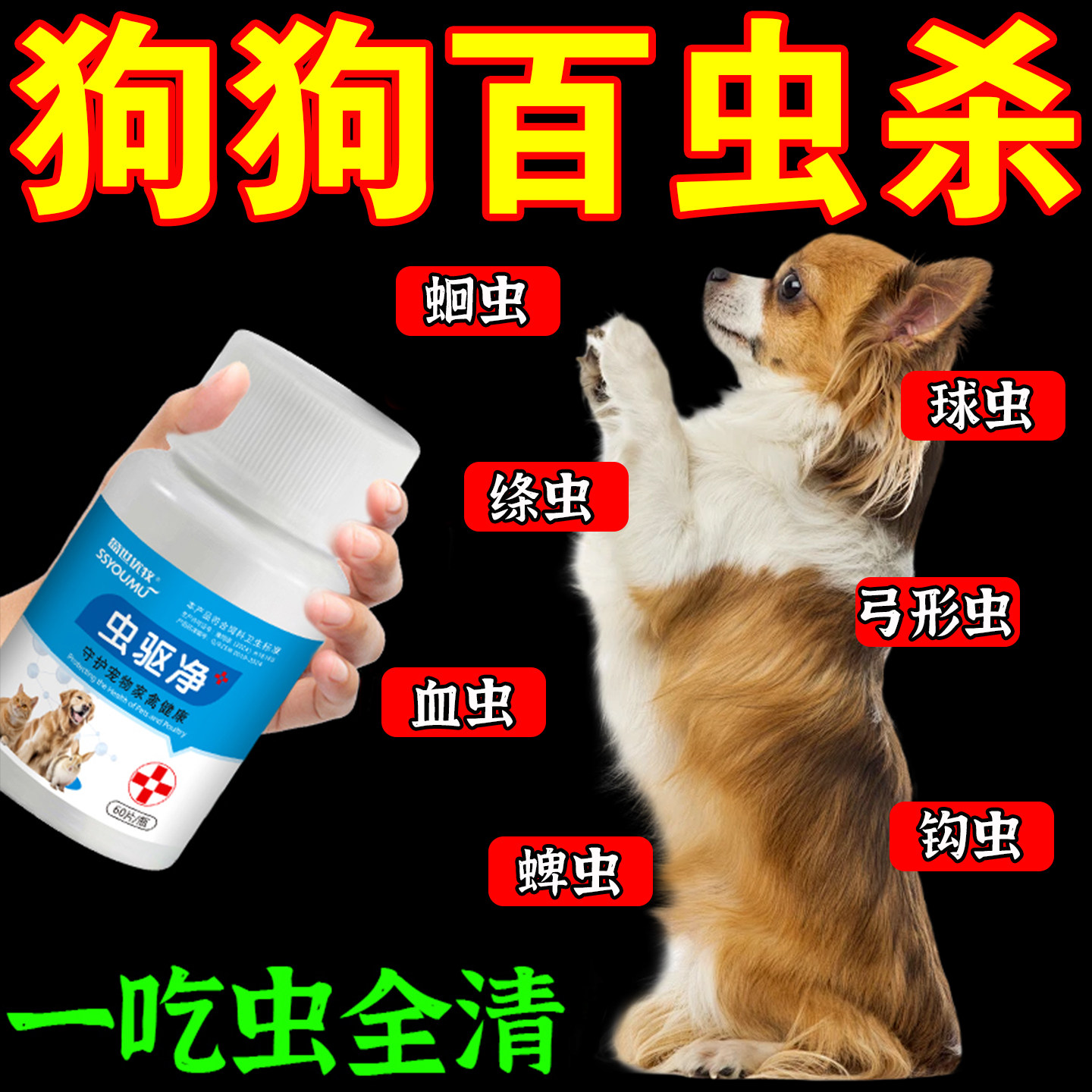 百虫杀片狗狗驱虫专用口服片除跳蚤蜱虫肠虫清体内外打虫药崇净片,宠物/宠物食品及用品,狗特色保健品,淘宝优惠券,粉丝福利购,淘宝优惠卷