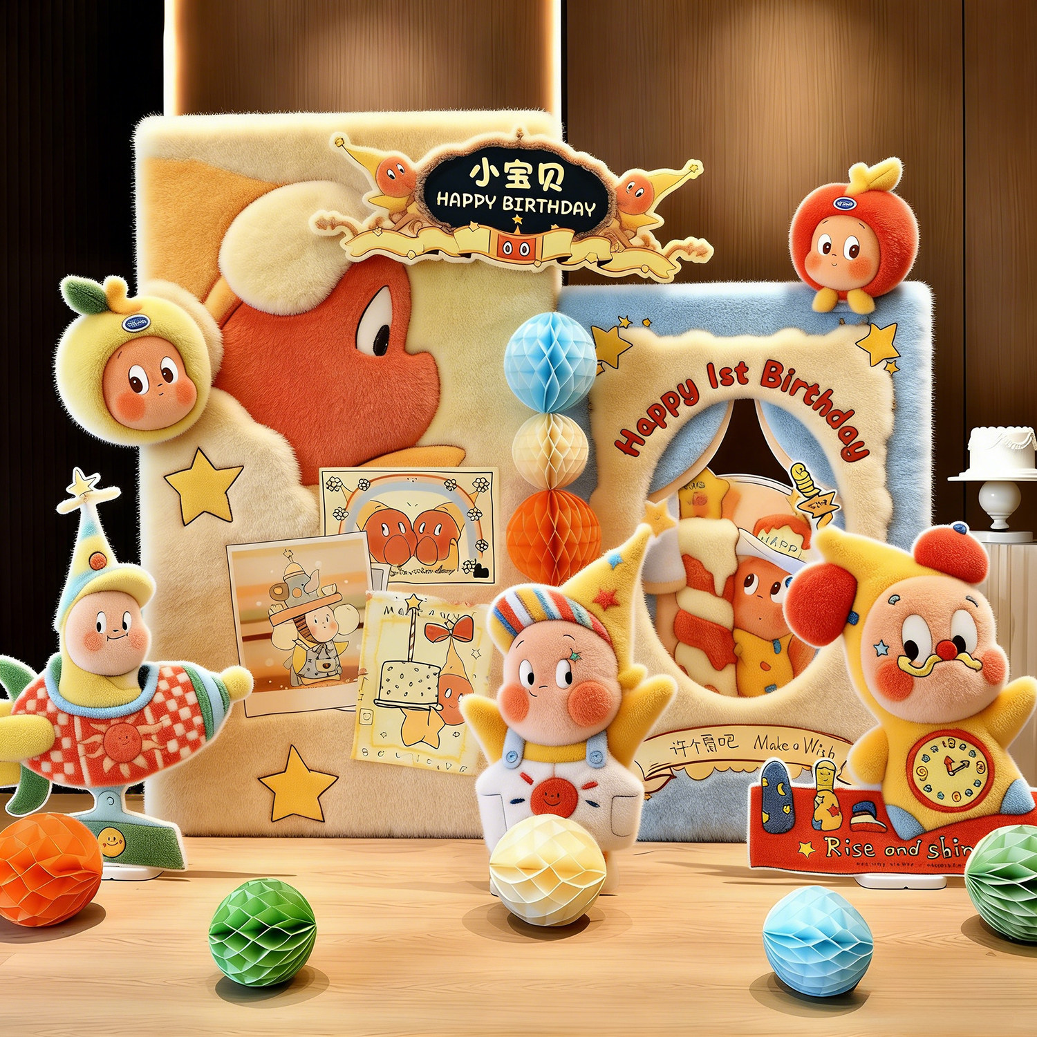 星星人周岁生日布置装饰一岁宝宝周岁礼抓周场景氛围感背景墙kt板,节庆用品/礼品,气球,淘宝优惠券,粉丝福利购,淘宝优惠卷