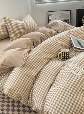 4 pcs bed sheets set beddings cotton flat Sheet Pillowcases