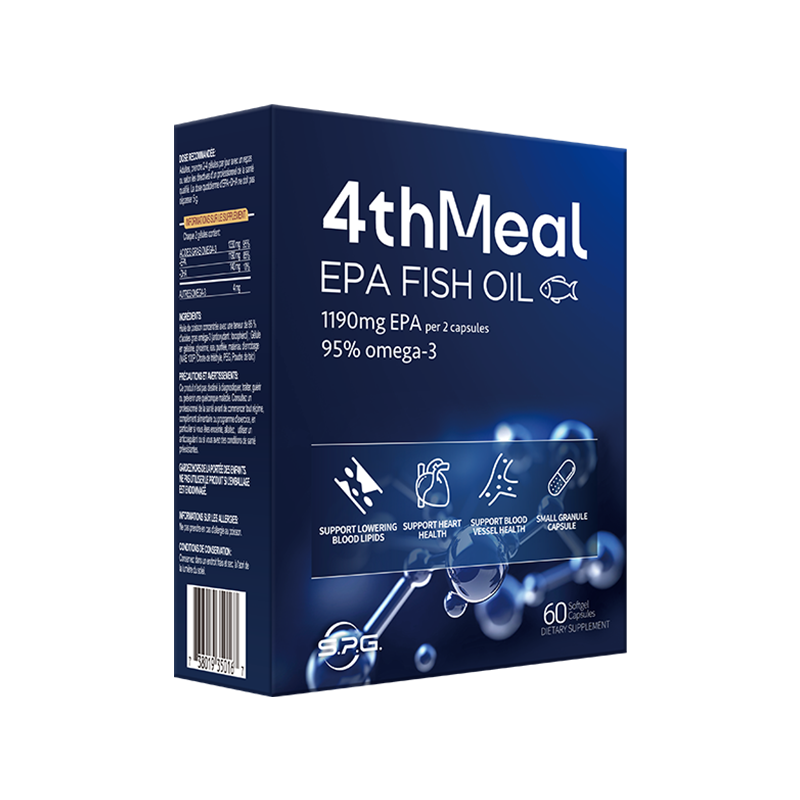 4thMeal高EPA深海鱼油软胶囊鱼肝油辅助降血脂omega3欧米伽3