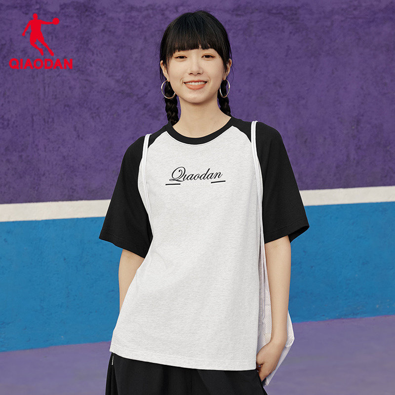 【品牌特惠】乔丹短袖女2026年夏季新款运动T恤衫圆领休闲上衣女