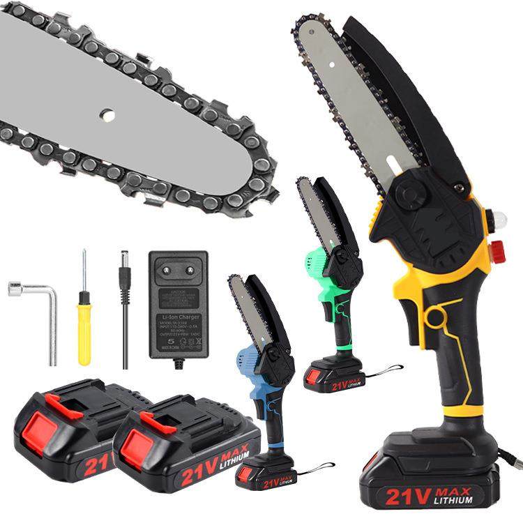 6寸有刷充电式电链锯修枝锯无线伐木锯果园修剪锂电锯手持 电锯,电子元器件市场,其它元器件,淘宝优惠券,粉丝福利购,淘宝优惠卷