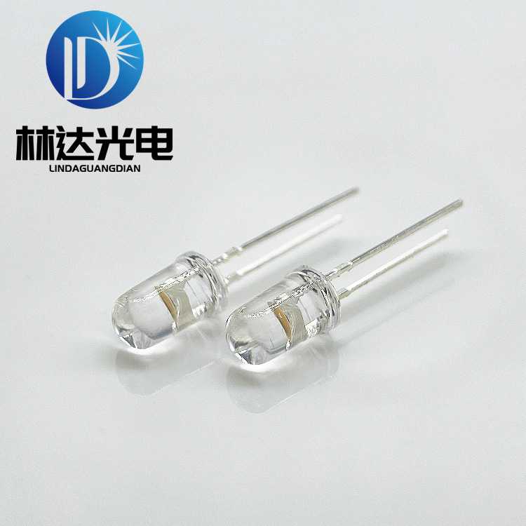 厂家供应F5圆头白光高亮led灯珠5mm白灯发光二极管照明高亮度