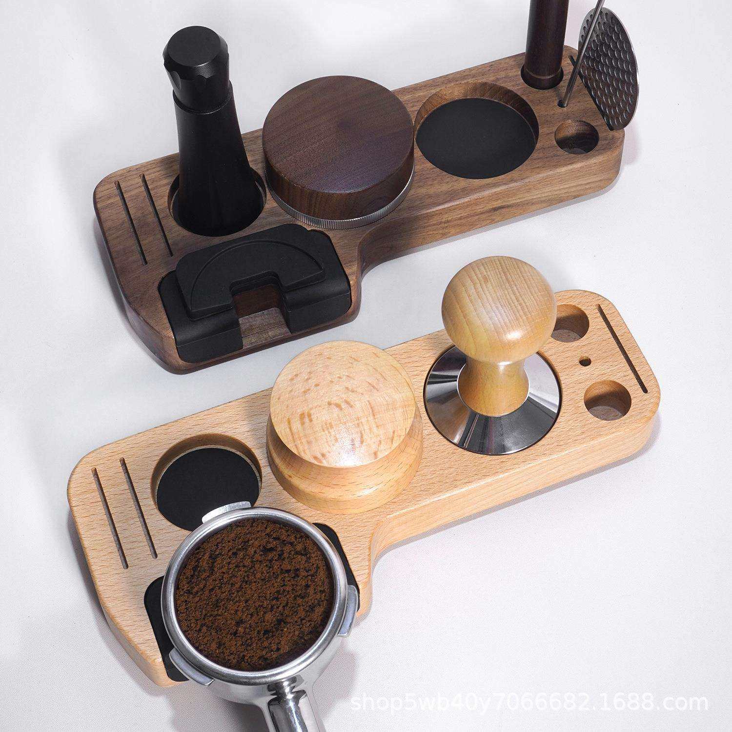 51mm/58mm通用咖啡机手柄配套器具实用收纳榉木胡桃木多孔压粉座,3C数码配件,其它配件,淘宝优惠券,粉丝福利购,淘宝优惠卷