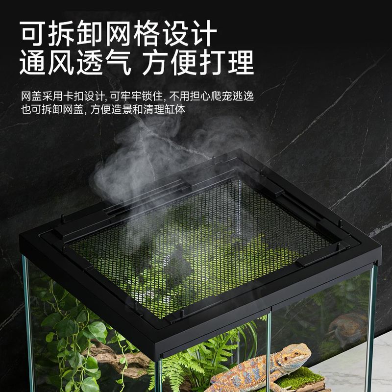 双前开门爬宠雨林缸生态缸造景缸玻璃缸姥爷树蛙饲养箱睫角守宫龟图片