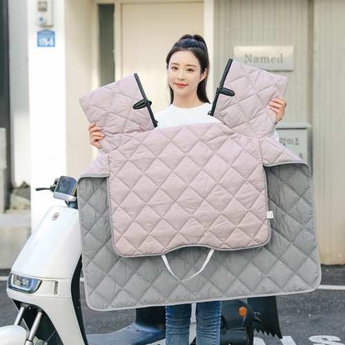 电动车挡风被四季通用秋冬新款双面防水摩托车电瓶车冬防寒防雨罩