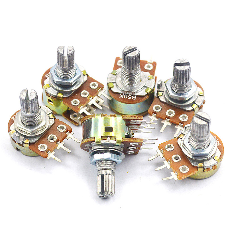 WH148单联可调电位器B1K 2K5K10K20K 50K 100K 500K长短柄15/20MM