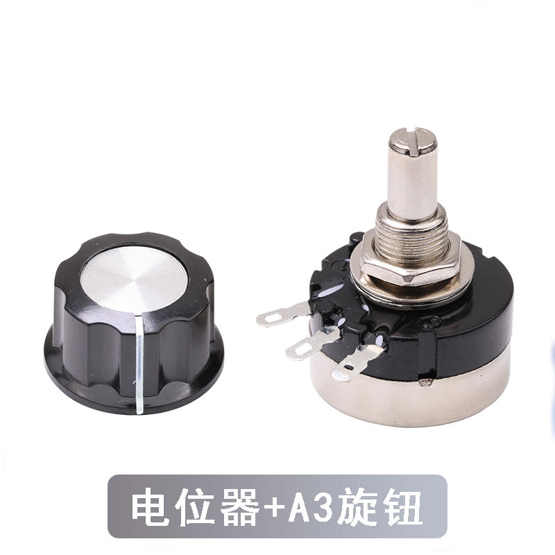 RV24YN20S单圈碳膜电位器高精度b102/103/502/503旋钮帽精密可调