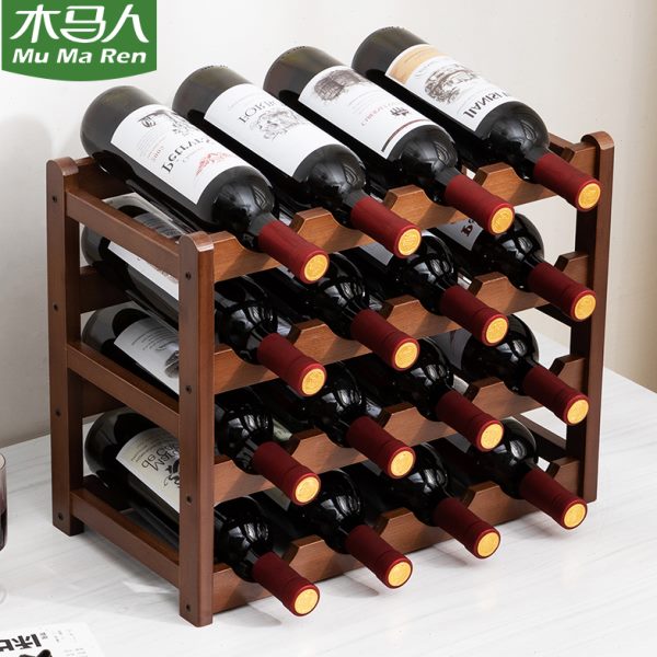 红酒收纳架冰箱蜂窝酒瓶托置物架酒柜内支架摆件盒放W啤酒瓶的架