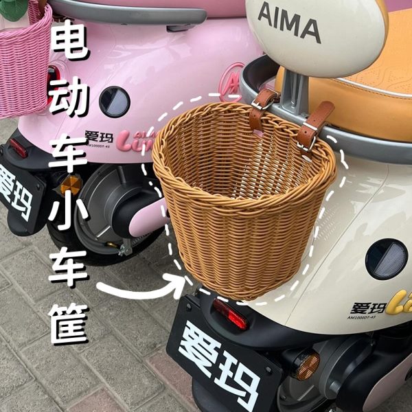 号置杂物神器车筐九爱玛收纳电动车物兜挂电瓶车后前置自行车挂包