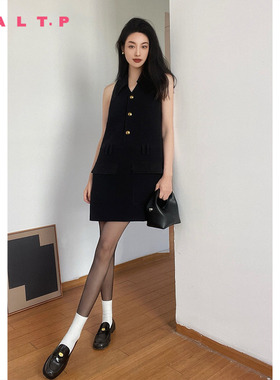 SALT.P可颜夏季MIU系千金风无袖连衣裙短款