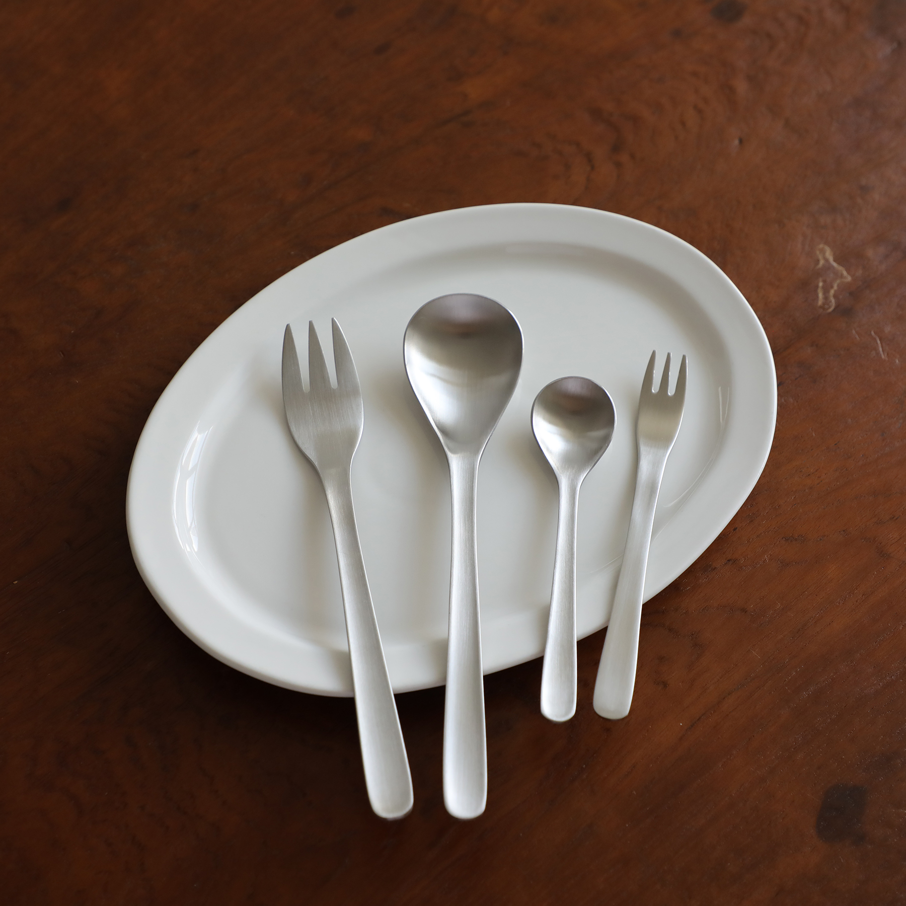 日式简约304不锈钢主餐勺