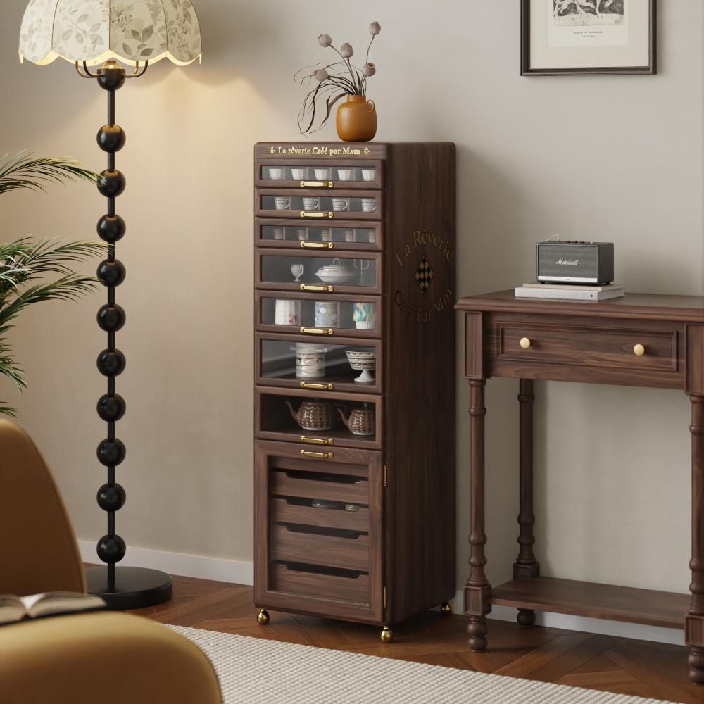 妙梵“琅琊柜”5o大人牙科柜茶水柜茶具柜北美黑胡桃中古柜文玩柜