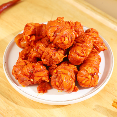 帝煌旗舰店香辣肠结下酒菜猪杂即食锁鲜盒装帝皇辣卤味江西