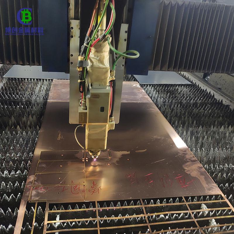 批发t2紫铜板定制加工无氧导电紫铜板紫铜铜板耐磨锻打光亮止水板