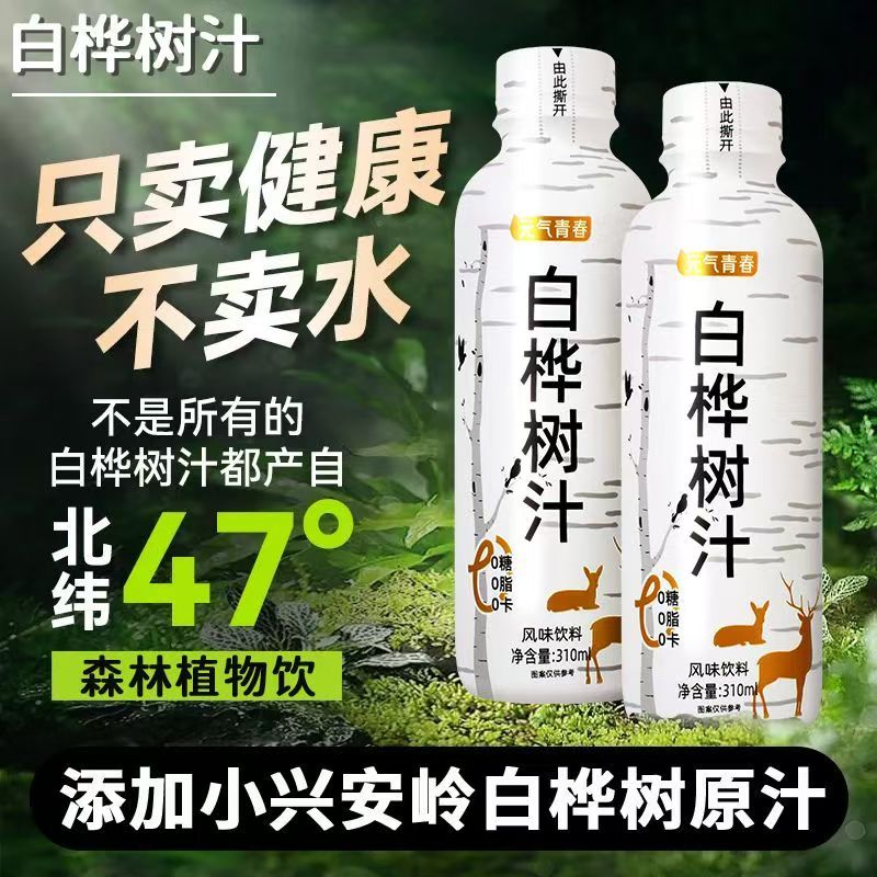 【15瓶特价】白桦树汁口感健康植物饮料0糖0脂无添加整箱特价
