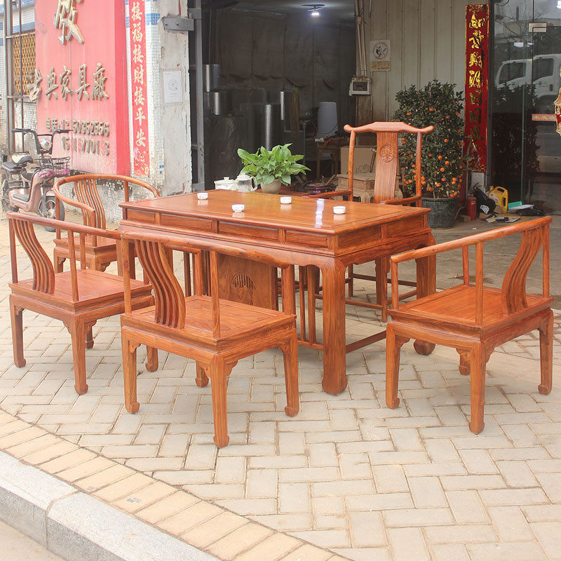 红木茶桌椅组合花梨马蹄紫檀新中式茶台茶几干实木原木进口泡茶桌,住宅家具,家用茶台/茶桌,淘宝优惠券,粉丝福利购,淘宝优惠卷
