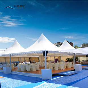 欧式展览展会市集活动户外白色帐篷尖顶篷房小型四角铝合金遮阳篷