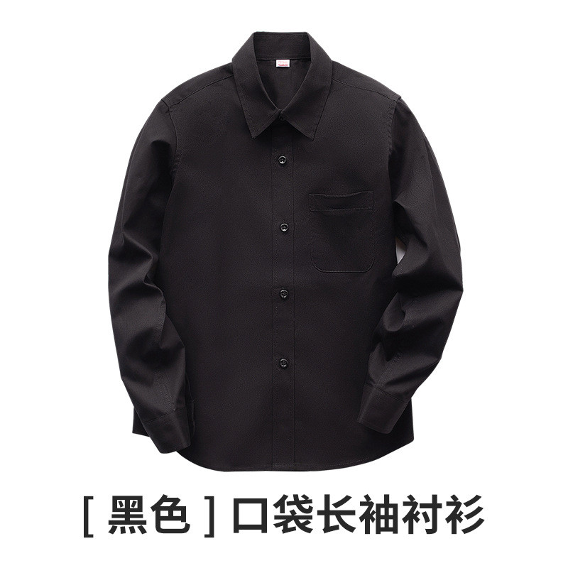 男童白衬衫长袖纯棉中大童小学生校服儿童白色衬衣演出服一件代发
