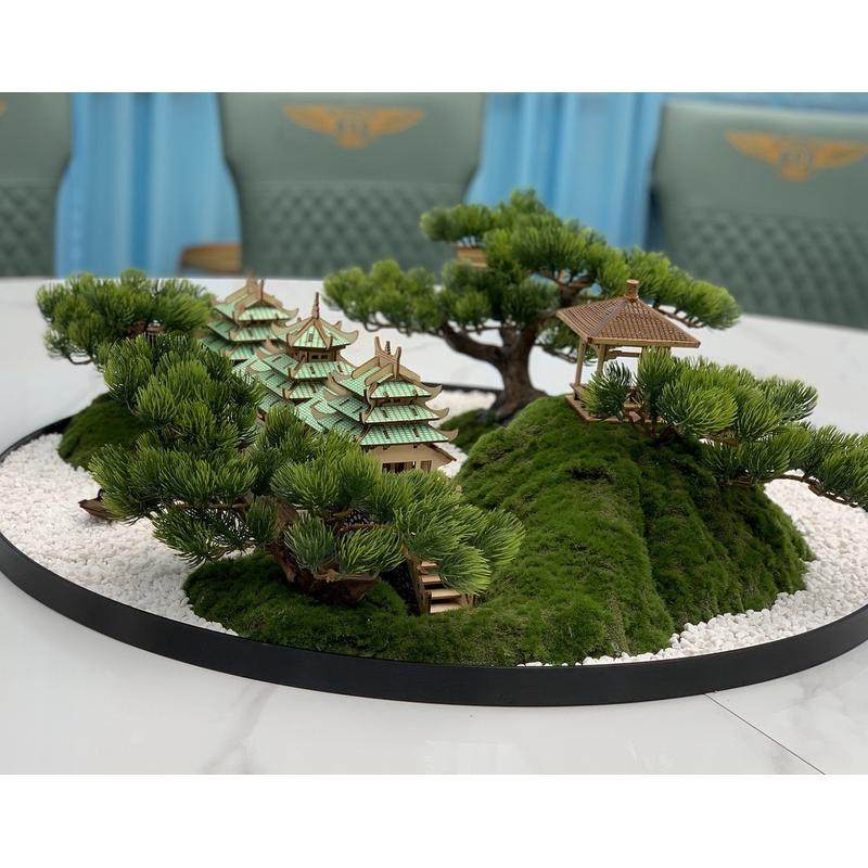 酒店大圆桌中间转盘摆花餐桌景观摆件中式桌花桌景摆设,家居饰品,餐桌花艺,淘宝优惠券,粉丝福利购,淘宝优惠卷