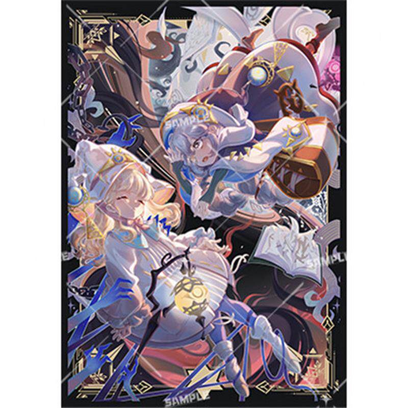 游戏王卡套 白森林黑白魔女 卡牌保护牌套妹套镭射闪套 官套尺寸