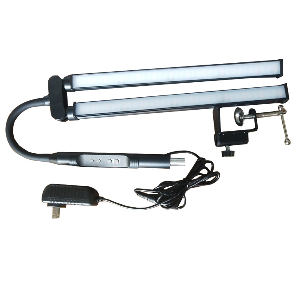 led一体控制器双头万向台灯护眼工字床头夹桌面工作阅读学生台灯