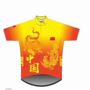 中国风山地车骑行服高档男女春秋单车衫速滑服速干服团队定制