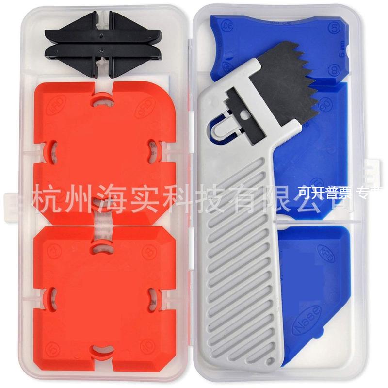 刮胶除胶灌浆刮刀 轮廓修整抹胶密封7件套Silicone Profiling Kit