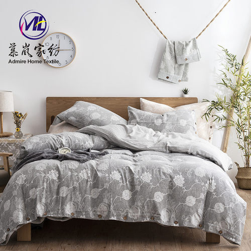 床单被套岚梭织提花布料2.5门幅棉质色织加厚慕布料现货批发