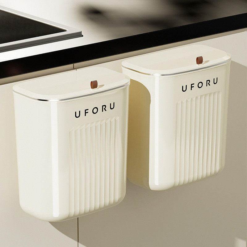 厨房垃圾桶家用高级感壁挂式大容量客厅卫生间厕所带盖夹缝垃厂家