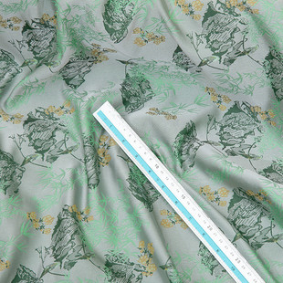 中国风和春明景提花老钱风仿宋锦面料包装锦盒书画装裱新中式女装