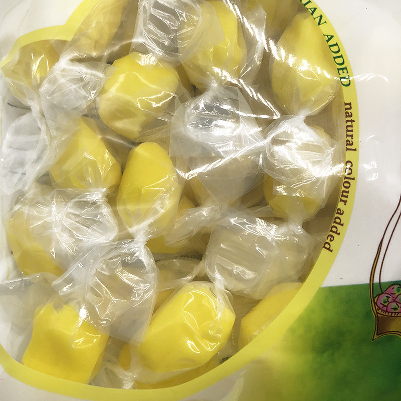 泰国进口金枕头榴莲糖450g袋装特浓榴莲味水果糖喜糖零食包邮