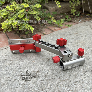 钓箱拐角炮台大全万向炮台座配件鱼杆支架折叠前置炮台配件批发