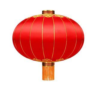 新年铁口灯笼广告宣传印字春节户外街道装饰开业庆典大红绸缎灯笼