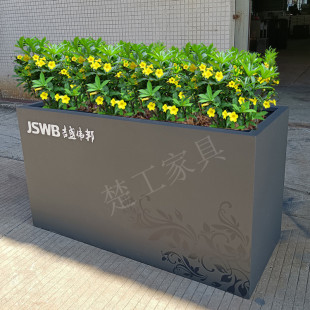 种植箱不锈钢铁艺镀锌板花箱户外室外摆隔断围栏广场庭院花坛花槽