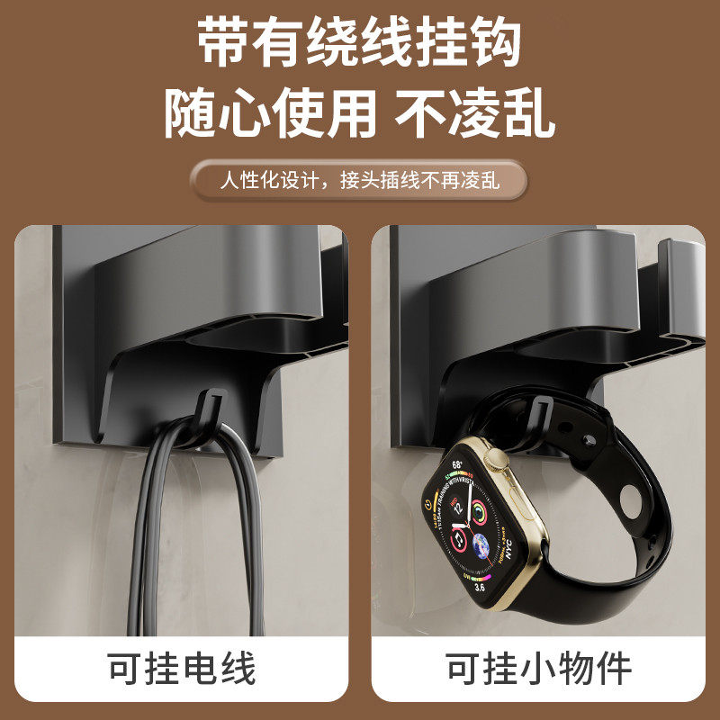 吹风机置物架免打孔卫生间电吹风挂架壁挂式风筒支架浴室无痕免钉,家庭/个人清洁工具,吹风机置物架,淘宝优惠券,粉丝福利购,淘宝优惠卷