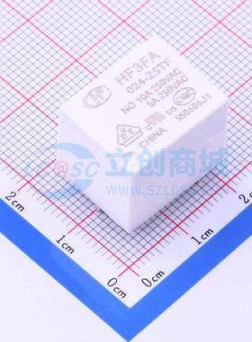 功率继电器 HF3FA/024-ZSTF 插件,15.2x19mm 5 24V 电子元器件