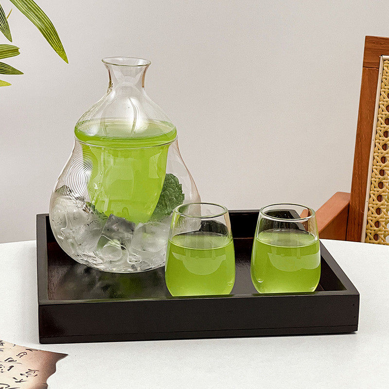 日式冰酒壶玻璃分酒器清酒壶套装创意精致酒杯高颜值茶具套装