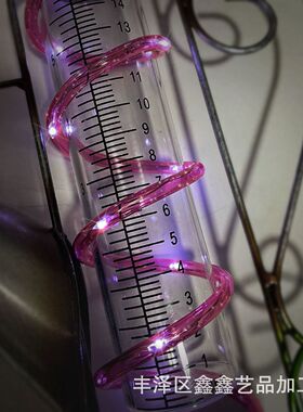 太阳能量插件太阳能花插金属铁艺工艺品地插花园装饰园林雨器