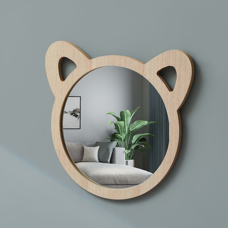 幼儿园卡通卫生间色浴室镜厕所洗手池贴墙镜子儿童房创意装饰