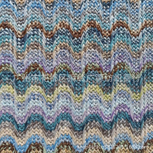 优质草编织料彩条耐用多色编织透气编织布草编包鞋材批发