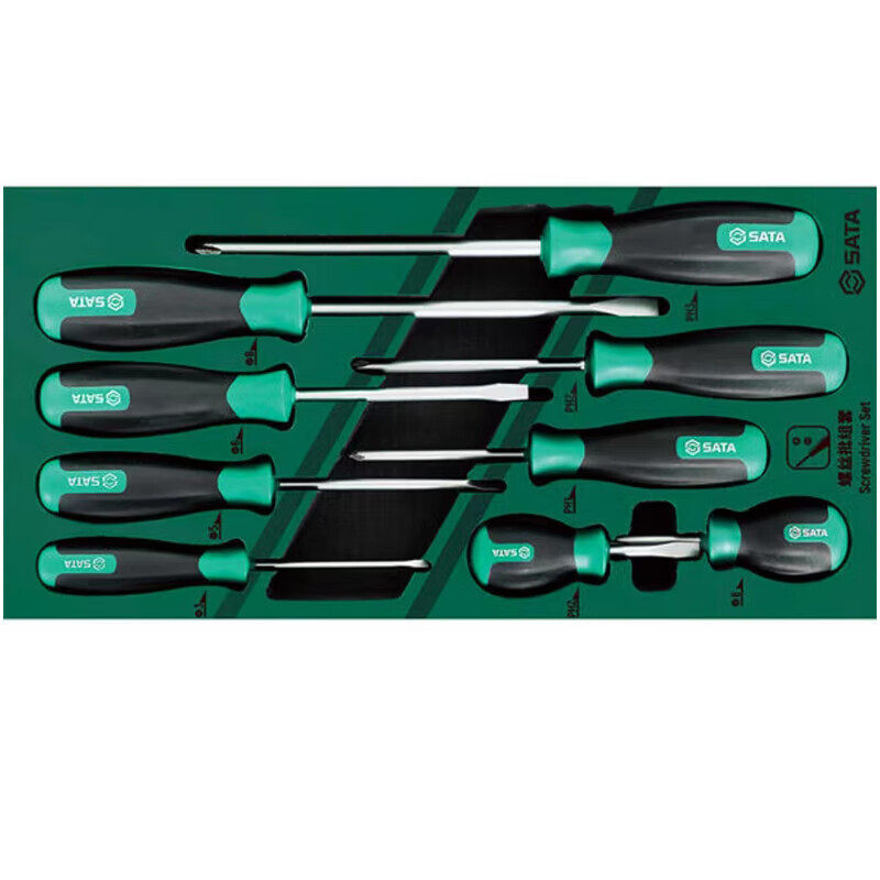 世达工具托组套-9件螺丝批汽车维修五金工具刀改梅花组套09913a