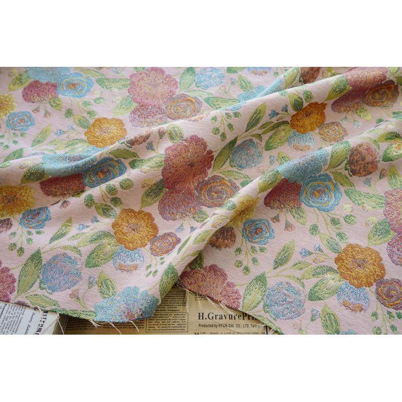 新款秋冬雪尼尔现货金丝提花面料色织大花朵拜年服厚实复古装饰布,纺织面料/辅料/配套,服装花边,淘宝优惠券,粉丝福利购,淘宝优惠卷