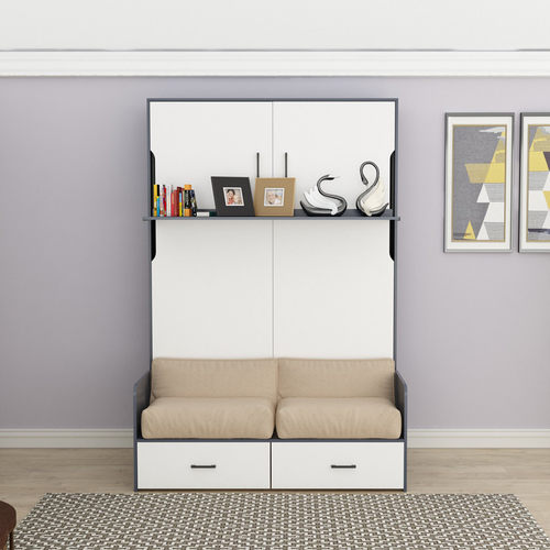 隐形折叠床五金多功能正翻床单双人壁床衣柜书架隐藏沙发床墨菲床