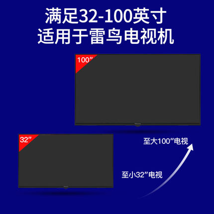 适用于雷鸟电视机挂架壁挂墙支架4350/55/65/75/85寸通用加厚架子