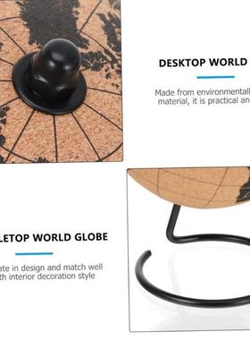 14cm地球仪软木创意家居创意diy地球仪欧美书房客厅ins装饰品摆件
