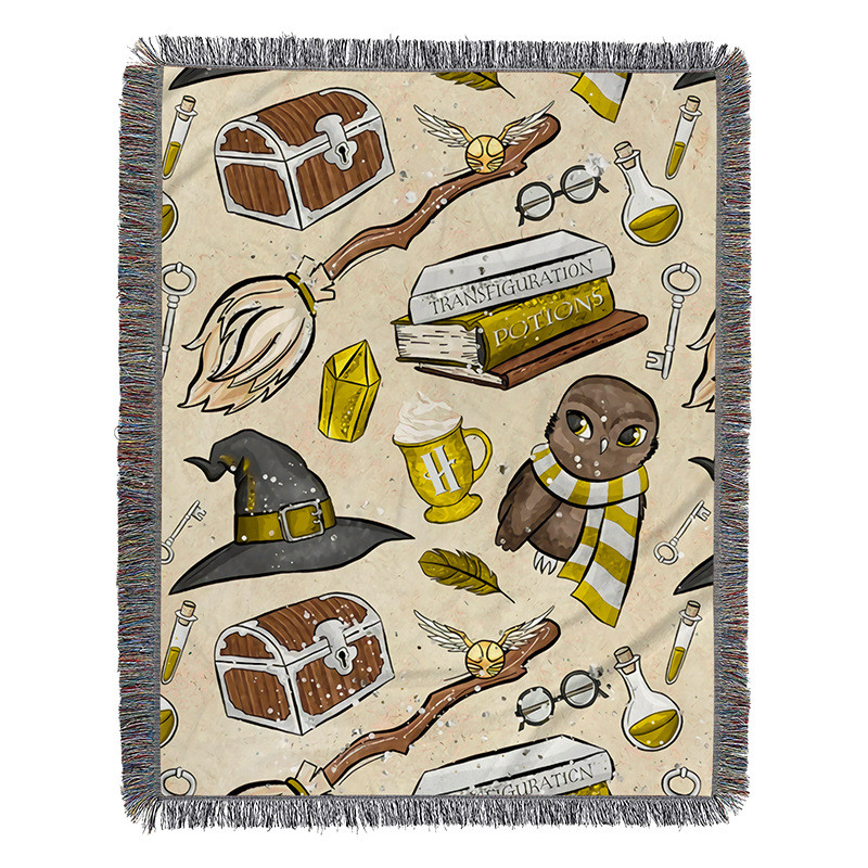 哈迷新款挂毯沙发巾盖毯卧室装饰流苏毯子tapestry挂壁毯