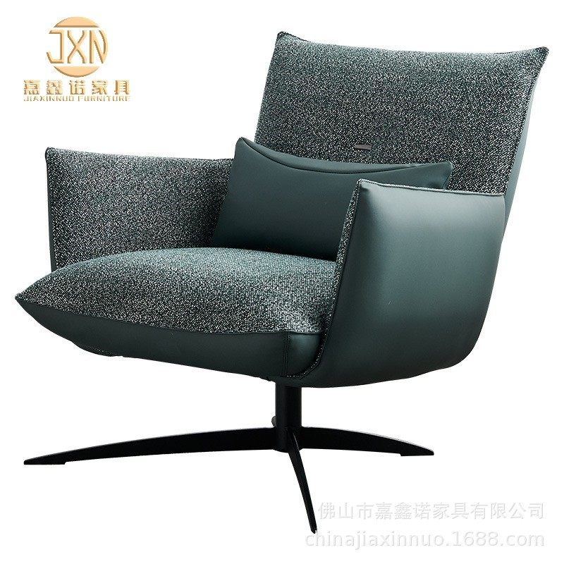 设计师创意布艺椅意奢单人沙发椅简式现代简约客厅网红休闲椅